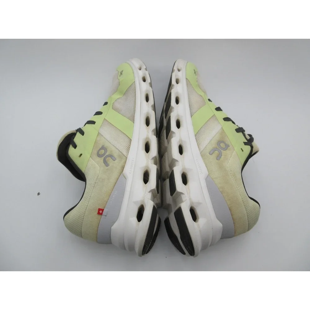On Running Cloudrunner Shoes Womens Size 11 Green Cream Athletic Sneakers Gym